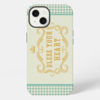 Bless Your Heart Southern Quote Gingham