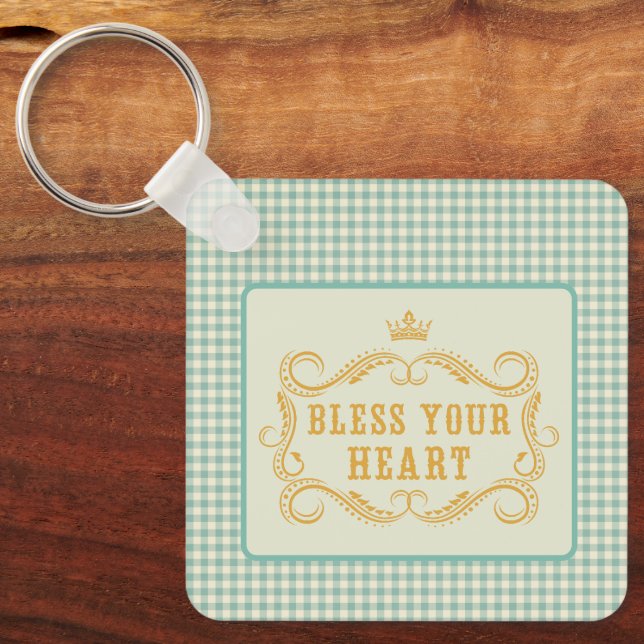 Bless Your Heart Southern Quote  Keychain (Front)