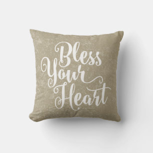 Bless Your Heart Throw Pillow