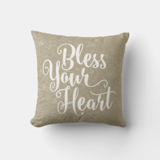 Bless Your Heart Throw Pillow
