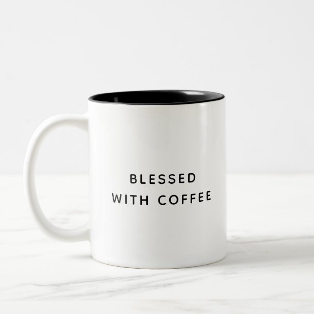 Blessé Avec Café Cute Petit Déjeuner Café Mug (Gauche)