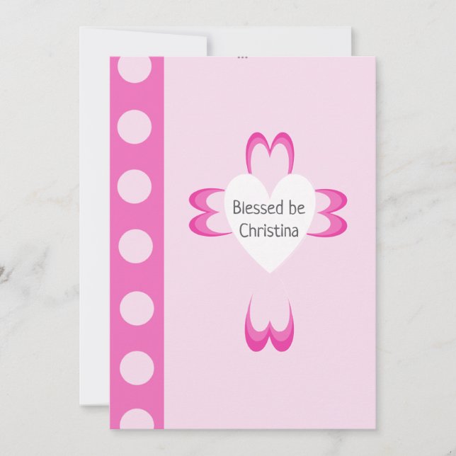 Blessé Baptême Invitations (Devant)