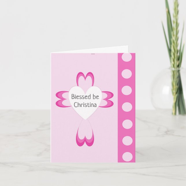 Blessé Carte de remerciements du baptême (Devant)