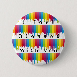 blessed   2 inch round button