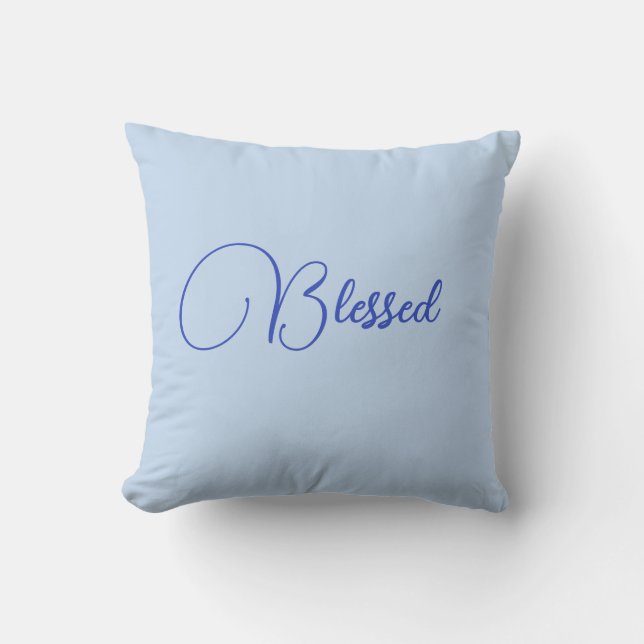Blessed accent throw Pillow (Front)