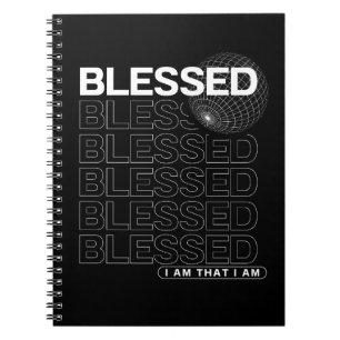 Blessed Affirmation Typography Notebook