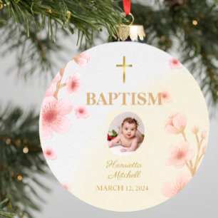 "Blessed and Baptized: A Day to Remember" Ceramic Ornament