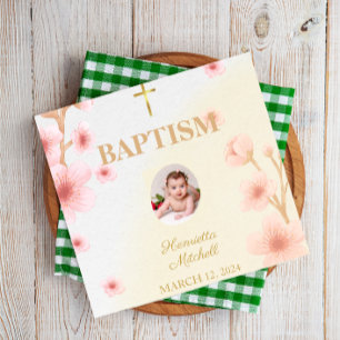 "Blessed and Baptized: A Day to Remember" Napkin