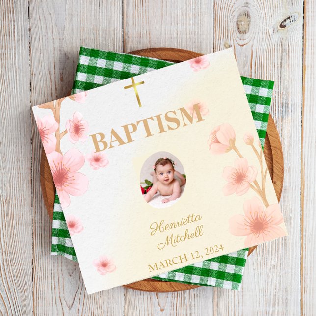 "Blessed and Baptized: A Day to Remember"  Napkin (Creator Uploaded)
