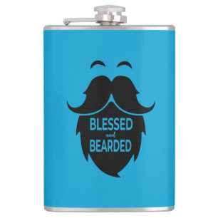 Blessed and Bearded Hip Flask