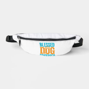 Blessed And Dog Obsessed Vintage Dog Lover Design_ Fanny Pack