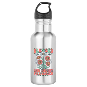 Blessed and Highly Favored Floral Vintage Design_1 532 Ml Water Bottle