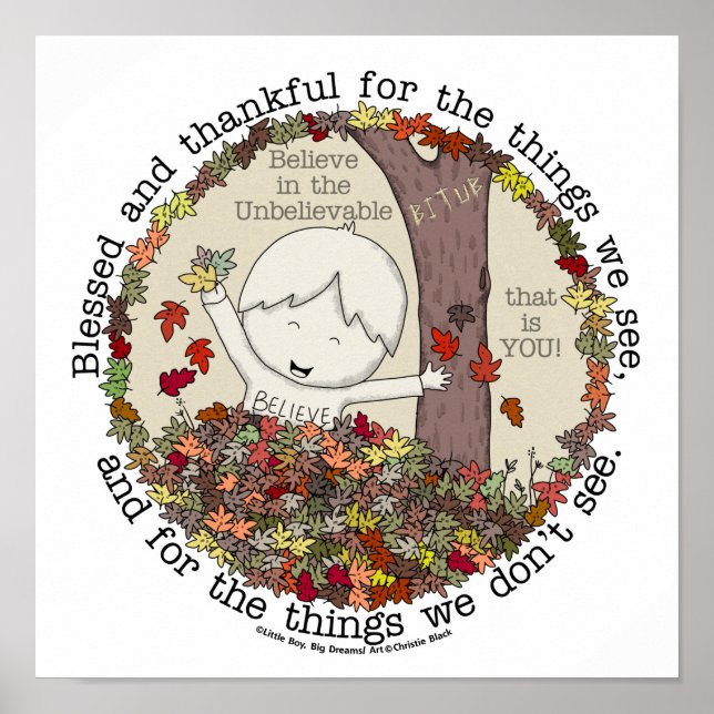 Blessed and Thankful  Poster (Front)