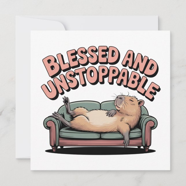 Blessed And Unstoppable Invitation (Front)