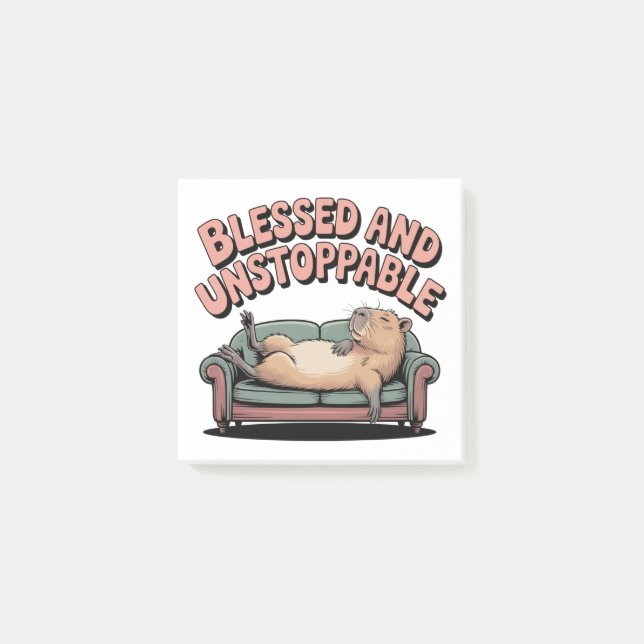 Blessed And Unstoppable Post-it Notes (Front)