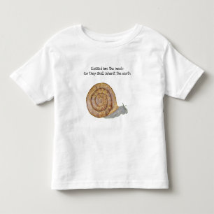 Blessed Are the Meek Snail Toddler T-shirt