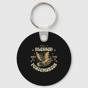 Blessed Are The Peacemakers Matthew 5 9 Christian Keychain