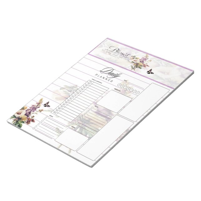 Blessed are the pure in heart planner notepad (Angled)