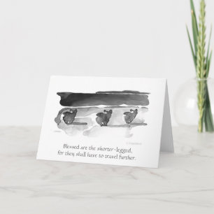 Blessed Are the Shorter-Legged" Corgi Beatitude Card