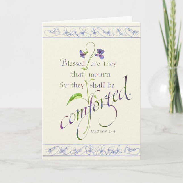 Blessed Are They That Mourn Card (Front)