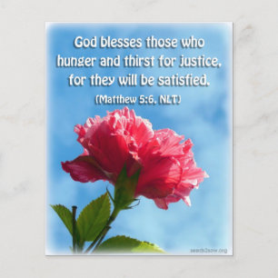 Blessed Are those Who Hunger and Thirst Flyer