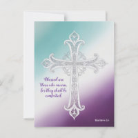 "Blessed Are Those Who Mourn" Matthew 5:4 postcard