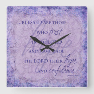 Blessed are Those Who trust in the Lord Clock