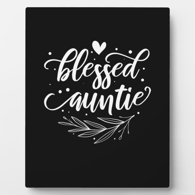 Blessed Auntie Plaque (Front)