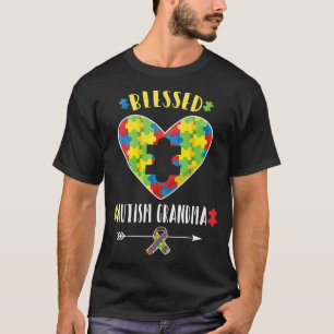 Blessed Autistic Grandma Autistic Nana Puzzle Piec T-Shirt