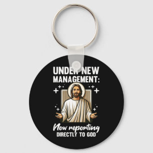 Blessed Baptism Religious Christian Under New Mana Keychain