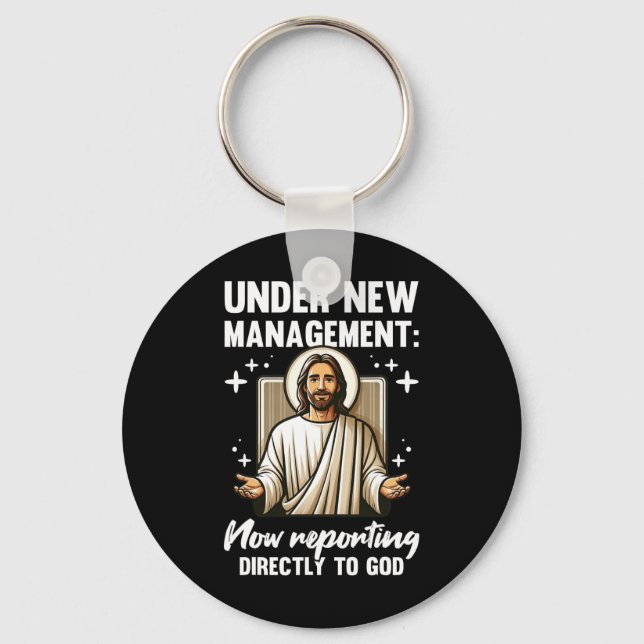 Blessed Baptism Religious Christian Under New Mana Keychain (Front)
