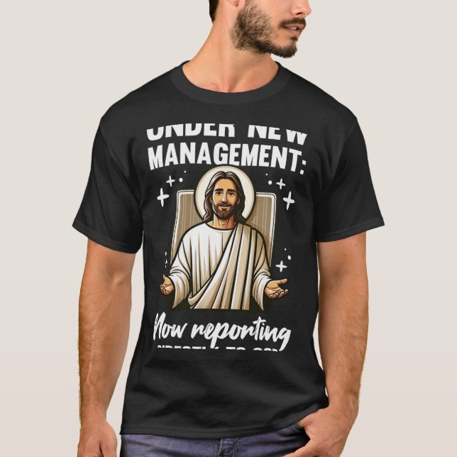 Blessed Baptism Religious Christian Under New Mana T-Shirt (Front)