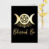 Blessed Be Triple Moon Goddess