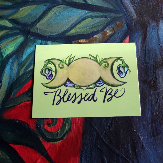 Blessed Be triple moon goddess                     Postcard (Creator Uploaded)