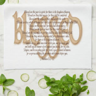 Blessed - Beatitudes Kitchen Towel