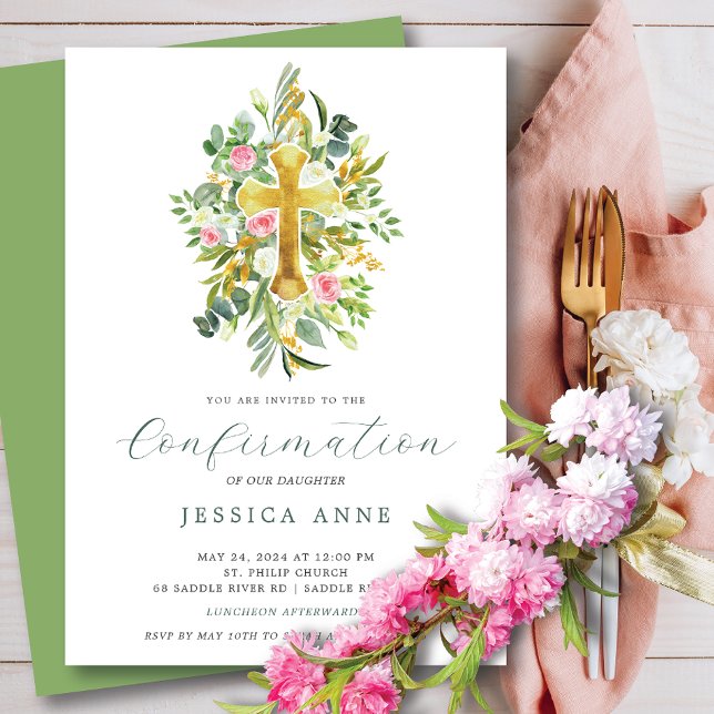 Blessed Beginnings Confirmation Invitation (Creator Uploaded)