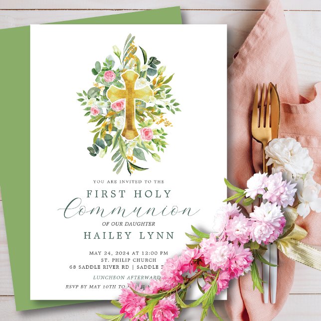 Blessed Beginnings First Communion Invitation (Creator Uploaded)