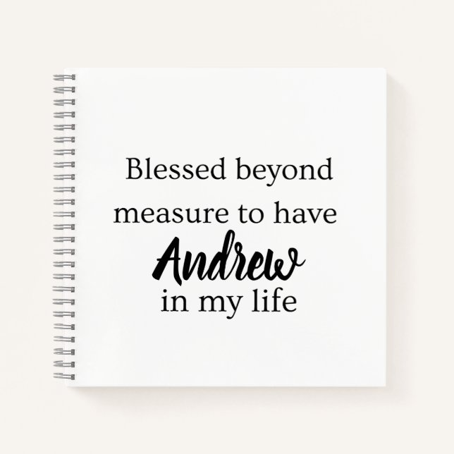Blessed Beyond Measure Journal (Devant)