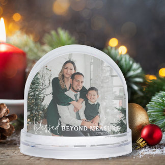 Blessed Beyond Measure Modern Two Photo Keepsake