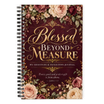Blessed Beyond Measure Vintage Floral Crimson