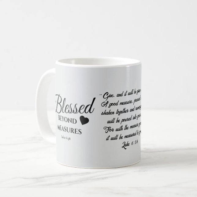 Blessed Beyond Measures Mug (Front Left)