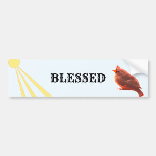 Blessed Bird Bumper Sticker