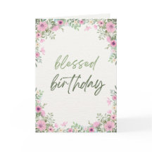Blessed Birthday Card For Girls