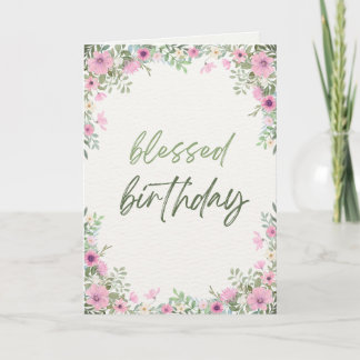 Blessed Birthday Card For Girls