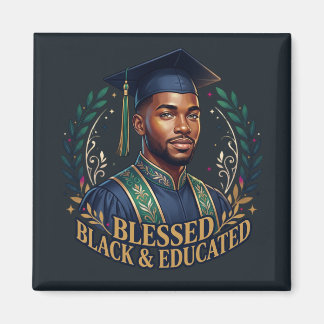 Blessed Black & Educated Magnet