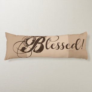 Blessed! Body Pillow (Tan/ Brown)