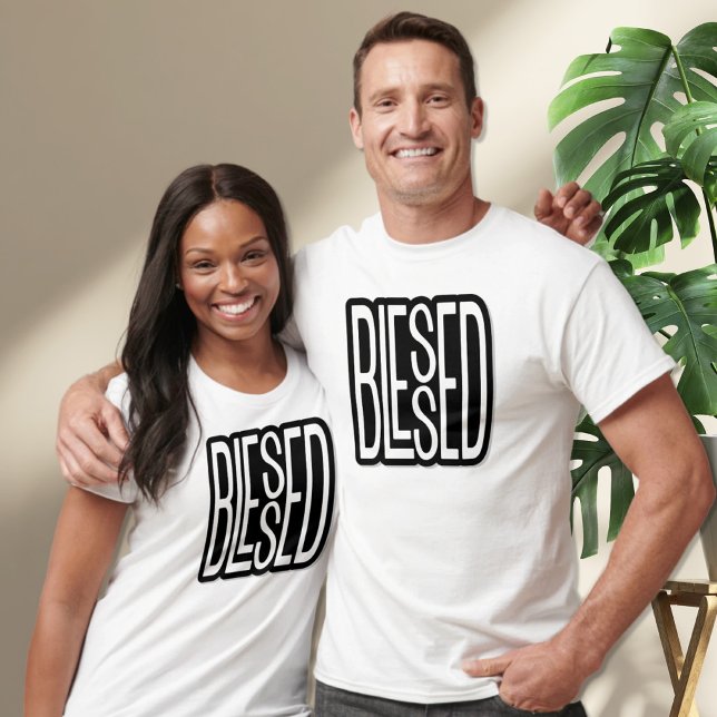BLESSED - Bold Unisex T-Shirt (Creator Uploaded)