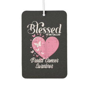 Blessed Breast Cancer Survivor Awareness Christian Air Freshener