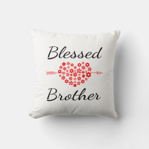 Blessed Brother Throw Pillow