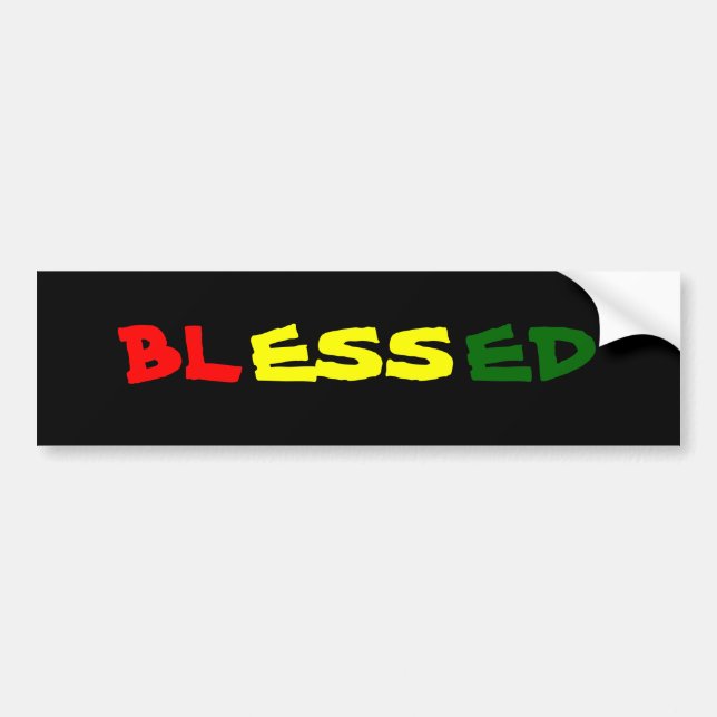 BLESSED BUMPER STICKER (Front)